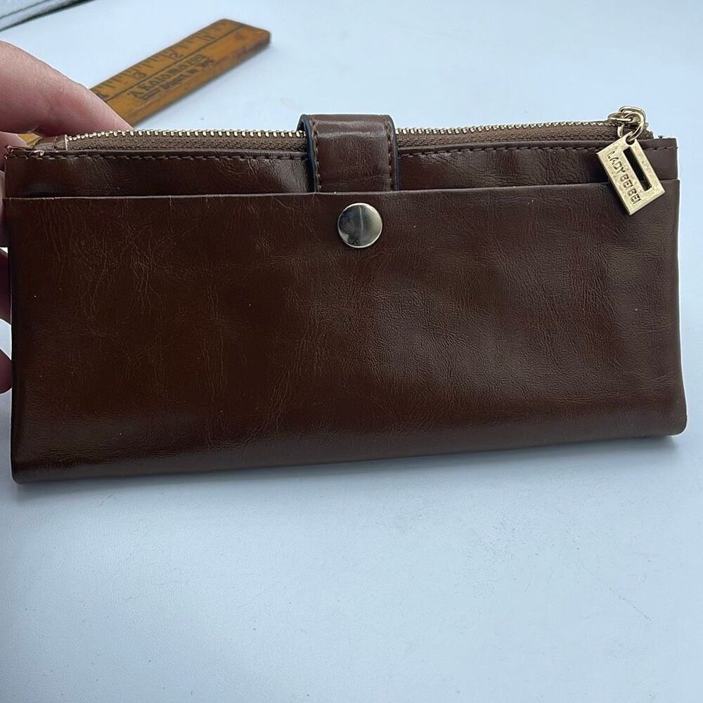 Lady Bei Bei PU Leather brown wallet clutch - Picture 2 of 9